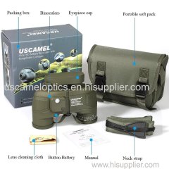 Uscamel Optics 10x50 Marine Binoculars With Rangefinder & Compass