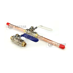 2pcs Medical Gas Lockable Line Brass Ball Valve