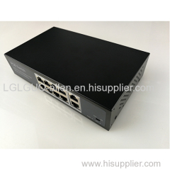 10-port Gigabit 8-port POE switches are standard IEEE802.3AT