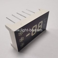 Customized ultra white 7 segment led display common anode for Refrigerator Controller