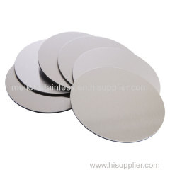 Stainless Steel 201 J1 J2 J3 410 430 304 Circle Sheet Round plate Metal Cold Rolled 2B BA No.4 HL for Cookware