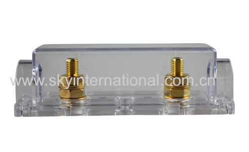 ANL Fuse Holder Inline 0 4 8 GA Gold Plated