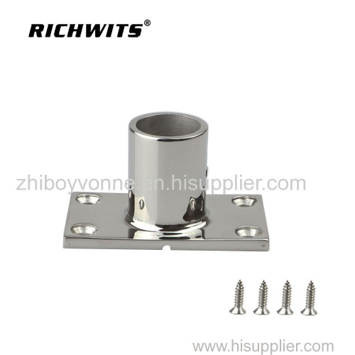 Stainless Steel Rectangular Stanchion Base
