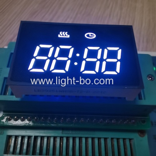 Ultra white 4 Digit 7 Segment LED Clock Display common cathode for 3 Key Oven Timer