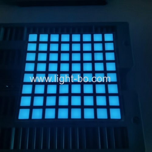 display a led a matrice di punti quadrati a colori 8 * 8 blu ghiaccio (ciano) da 3 mm per l'indicatore del numero del piano dell'ascensore
