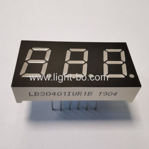 Ultra bright red 0.4inch 3-Digit 7 Segment LED Display common anode for Temperature Controller