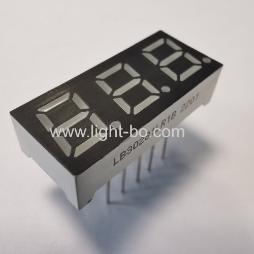 Super Red Triple Digit 0.28 7 Segment LED Display Common cathode for Instrument Panel