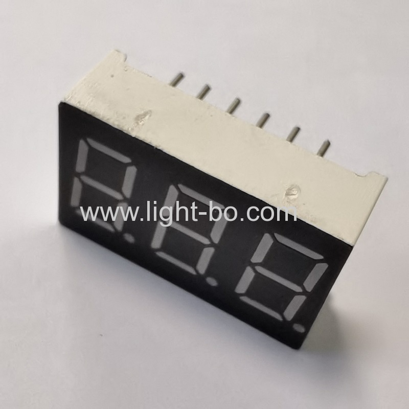 Common cathode Three Digit 9.2mm (0.36") 7 Segment LED Display super bright red for digital indicator