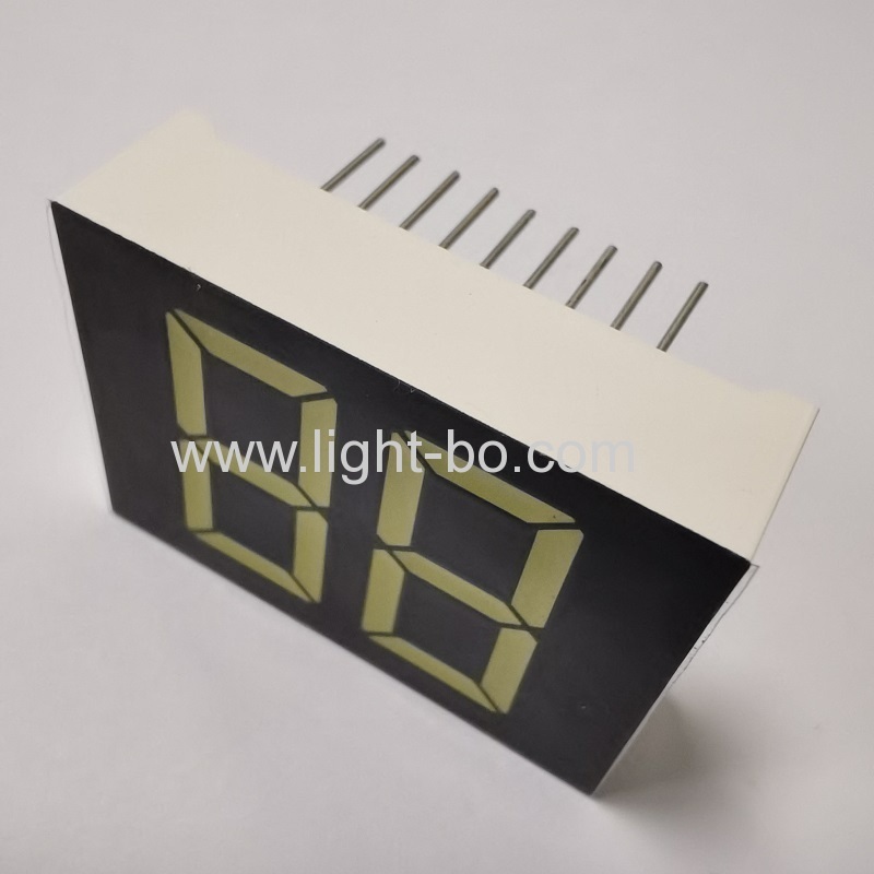 display led de 7 segmentos branco ultra brilhante de 0,79 polegadas cátodo comum de 2 dígitos para indicador de temperatura do aquecedor de água