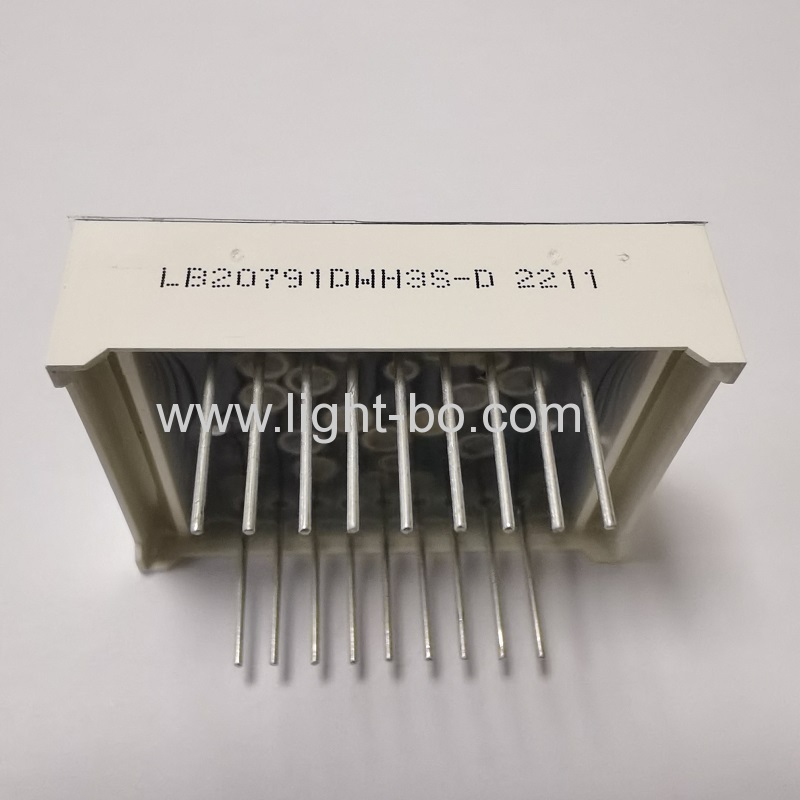 شاشة عرض LED فائقة السطوع مقاس 0.79 بوصة مكونة من 7 قطاعات وكاثود مشترك مكون من رقمين لمؤشر درجة حرارة سخان المياه