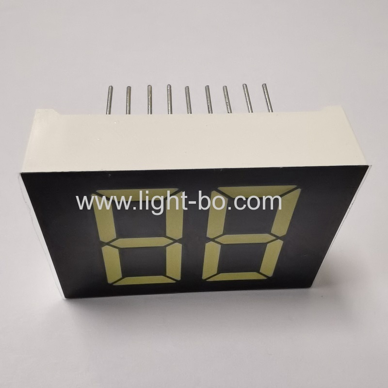 display led de 7 segmentos branco ultra brilhante de 0,79 polegadas cátodo comum de 2 dígitos para indicador de temperatura do aquecedor de água