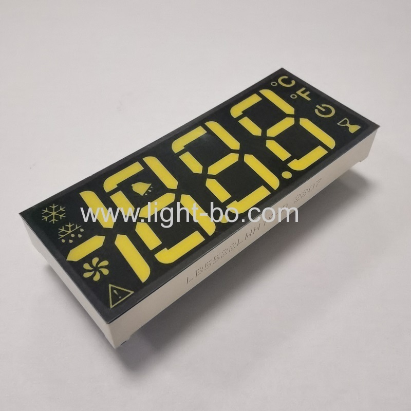 ultraweiße 3-stellige LED-Anzeige 7-Segment-gemeinsame Kathode für Kühlschranksteuerung
