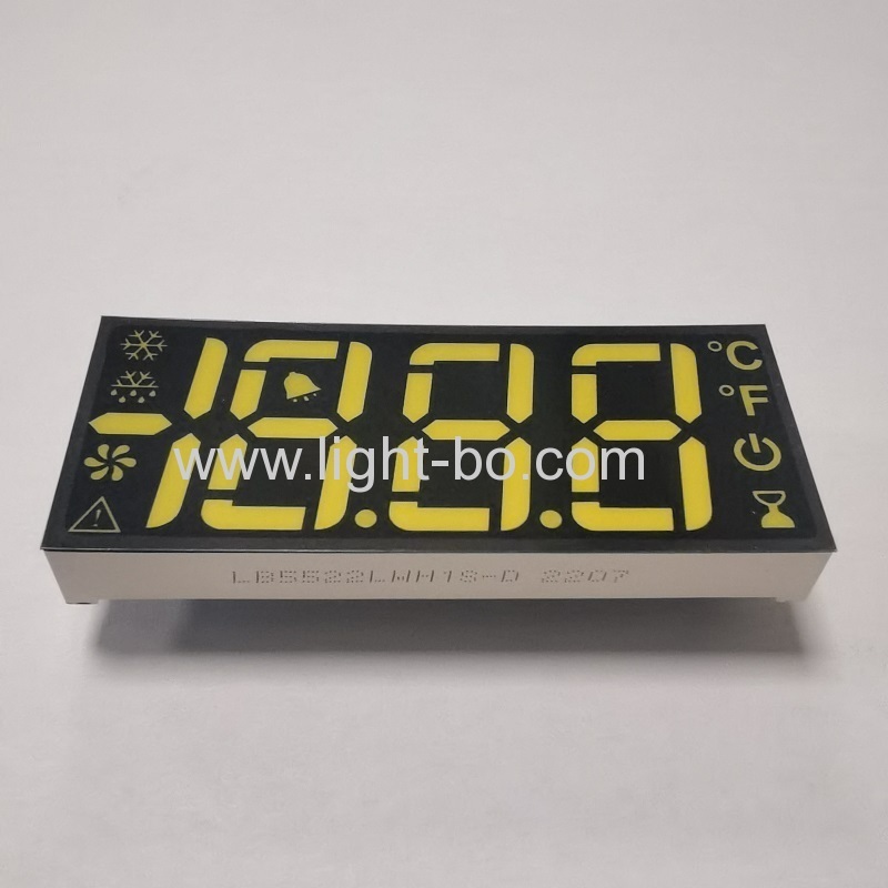 display led ultra branco de 3 dígitos catodo comum de 7 segmentos para controlador de geladeira