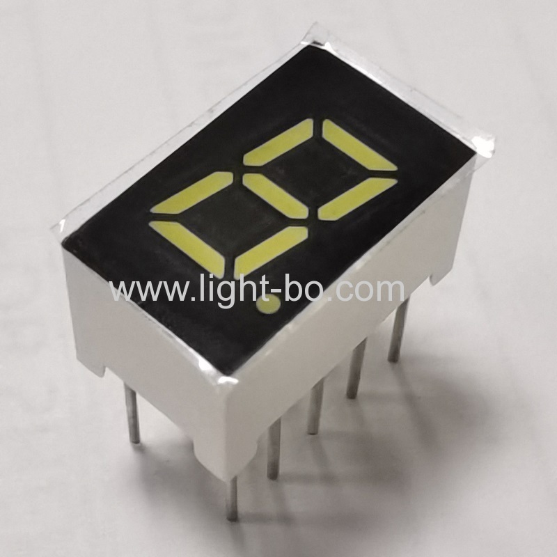 Ультра яркий белый 7,62 мм одноразрядный 7-сегментный светодиодный дисплей с общим анодом для варочной панели
