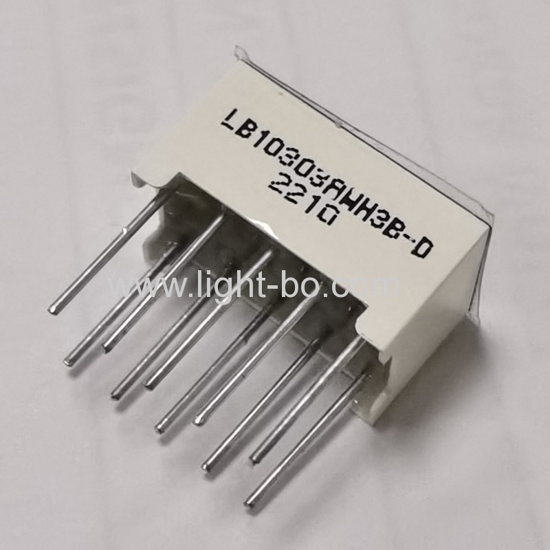 호브를 위한 매우 밝은 백색 7.62mm 한 자리 7 세그먼트 LED 디스플레이 공통 양극