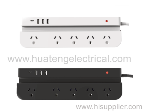 5outlets Power Board With Ipad Holder