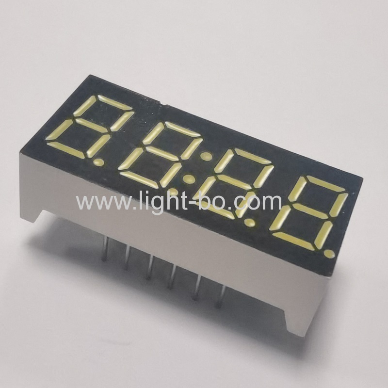 ultra brilhante branco 9,2 mm 4 dígitos 7 segmento led exibição de relógio cátodo comum para eletrodomésticos