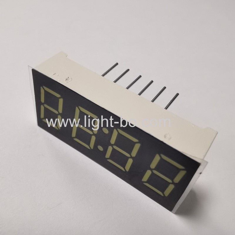 Affichage LED ultra blanc de 0,36 pouce à 4 chiffres et sept segments, cathode commune pour indicateur d'horloge