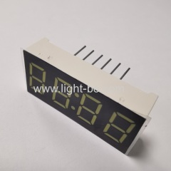 Ultra white 0.36inch 4-digit seven segment led display common cathode for clock indicator