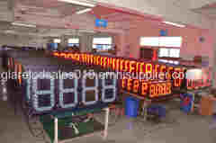 LED Gas Price Signs 7 Segment IP65 Outdoor Use Custom LED Gas Station Price Board