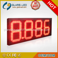 LED Gas Price Signs 7 Segment IP65 Outdoor Use Custom LED Gas Station Price Board