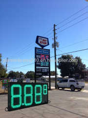 LED Gas Price Signs 7 Segment IP65 Outdoor Use Custom LED Gas Station Price Board