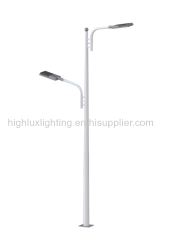 Highlux factory direct sale lighting poles 6-12m round single arm double arms lamps for solar led lighting