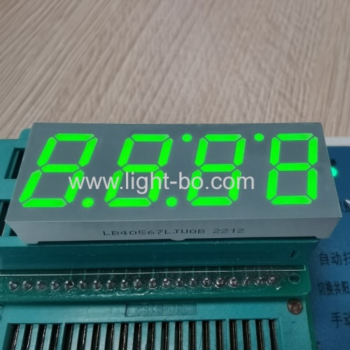 display a led a 7 segmenti a 4 cifre da 0,56 pollici a catodo comune verde giallo super luminoso per indicatore orologio/timer digitale