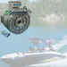 electric vessel boat inboard motor 70kw 120kw 4500rpm direct drive inverter for jet fishing rolling