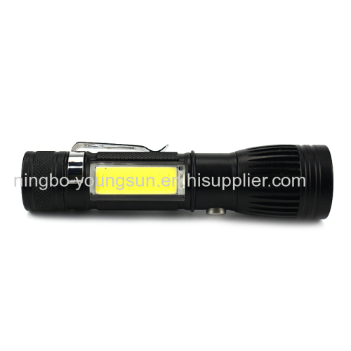 Aluminum Powerful Small Flashlight 4 Modes Mini USB LED Torch