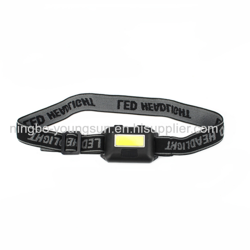 3 AAA Dry Battery Plastic LED Torch Headlamp