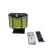 Garden Outdoor Waterproof Remote Control Solar Wall Light with Good Quality 66COB