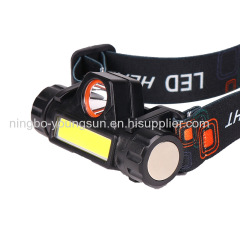 Magnet USB rechargeable COB flashlight