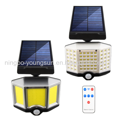 Garden Outdoor Waterproof Remote Control Solar Wall Light