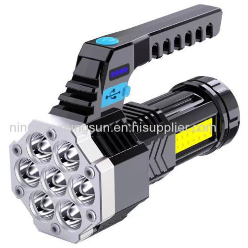 7LED Super Bright Rechargeable LED Camping Light Working Light With COB