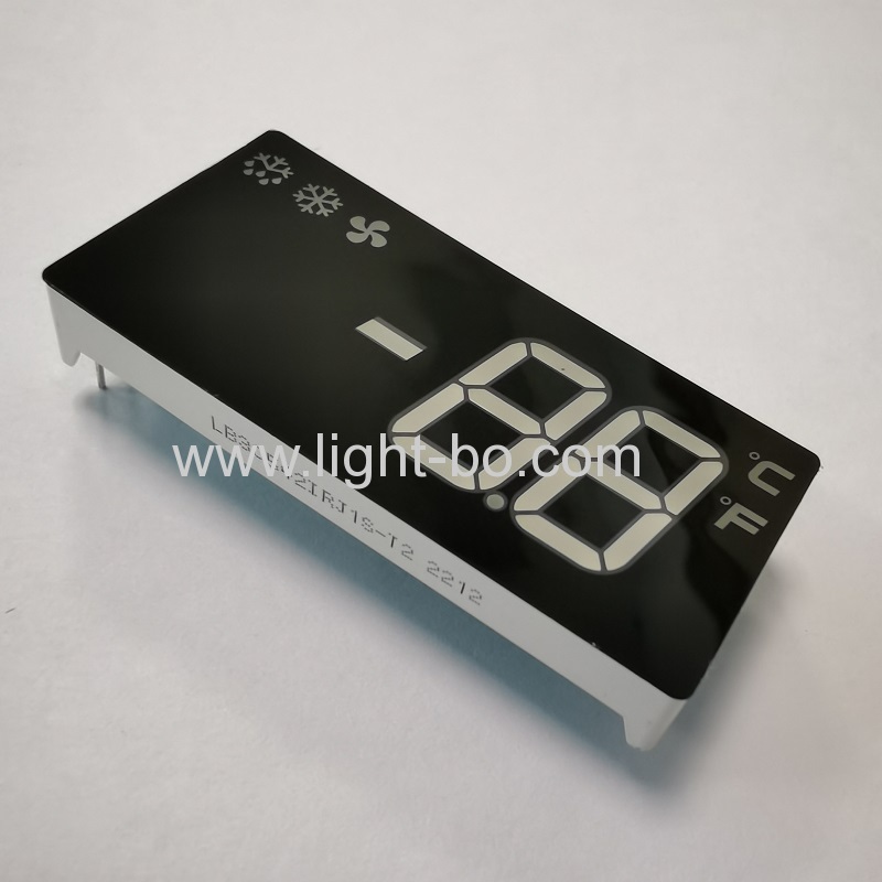 rot/grüne 2-stellige 7-Segment-LED-Anzeige mit Minuszeichen für digitale Kühlschranksteuerung
