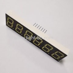 Ultra bright White 14.2mm 6-Digit 7 segmnet led display common cathode for digital indicator