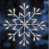 Christmas hanging plastic snowflake light for wall and window decoration