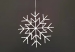 Christmas hanging plastic snowflake light for wall and window decoration