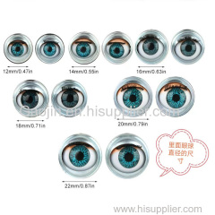 Metal Movable Doll Eyes with eyelash