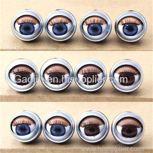 Metal blinking simulation doll eyes