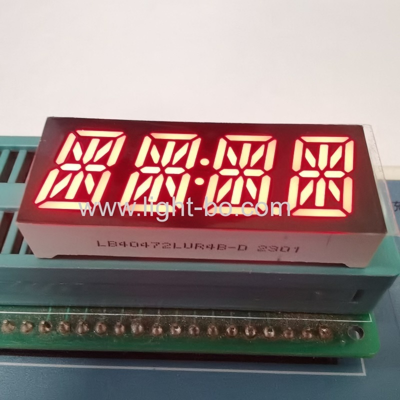 rotes Epoxid ultrahelles rotes 4-stelliges aphanumerisches LED-Display 14-Segment-gemeinsame Kathode für Taxameter