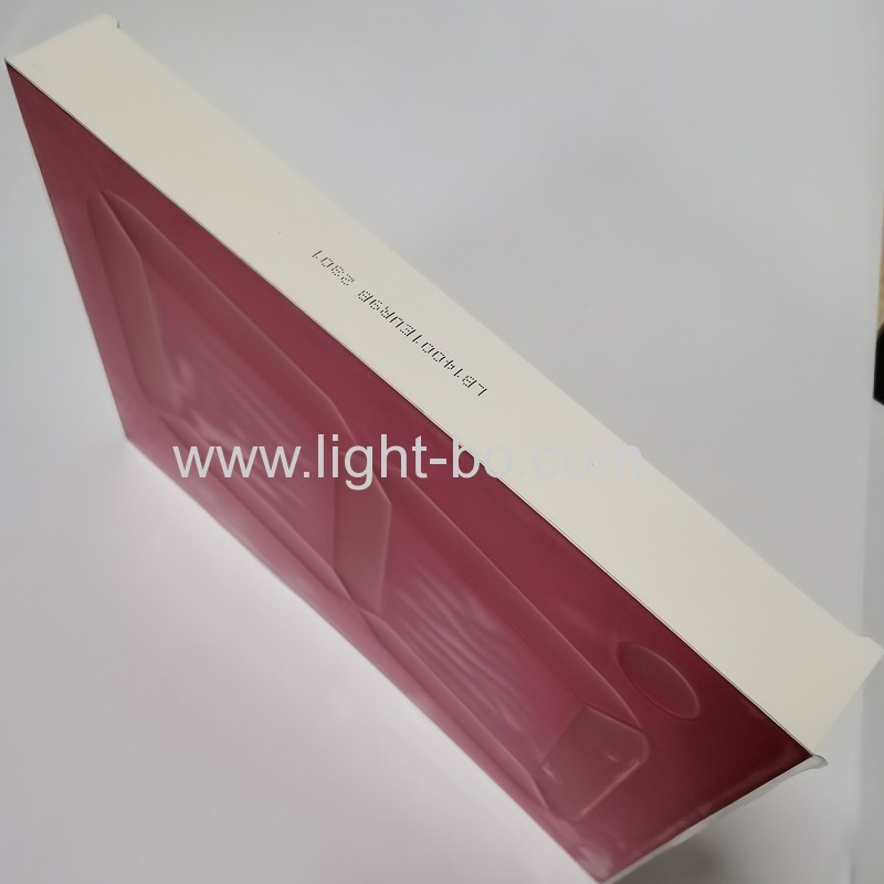 Display a led da 4 pollici a 7 segmenti a catodo comune con led rosso a superficie rossa epossidica rossa