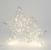silver hard wire 3D garland LED star light