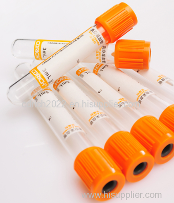 Clot Activator Tubes Evacuated Blood Collection Serum Tube Test Tube for Blood Sample Colletion (CE)