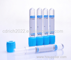 Coagulant Tube Plasma Tubes Evacuated Blood Collection 3.2% or 3.8% Sodium Citriate(1:9)Tubes Test Tube for Blood Sampl