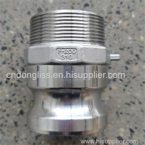 high quality stainless steel camlock fittings coupler camlock cam & groove couplings Type F