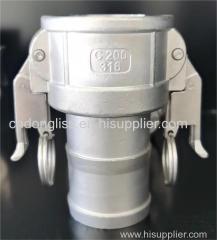 China factory hot sale Type D Stainless Steel Self-locking Couplers Camlock Coupling