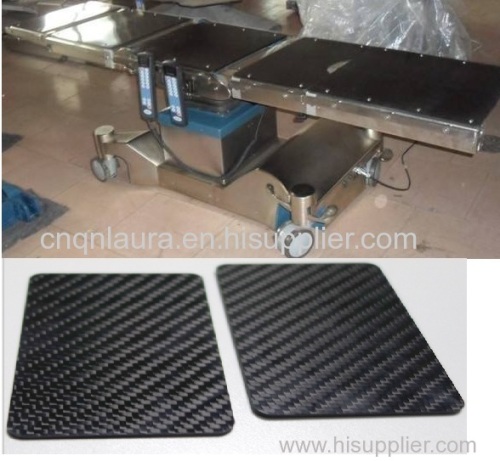 Custom Medical device carbon fiber plates sheet for X-ray carbon fiber X-ray lying sheet