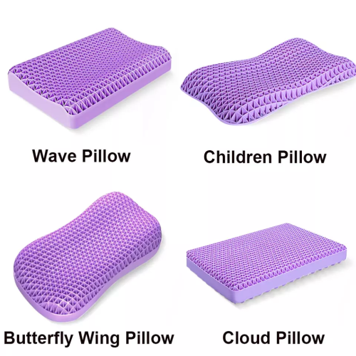 Home Furniture Adjustable Purple TPE Technology Orthopedic Rectangle Pillow